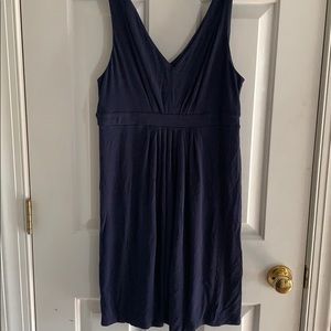 Navy Cotton blend Loft dress. Sz S.